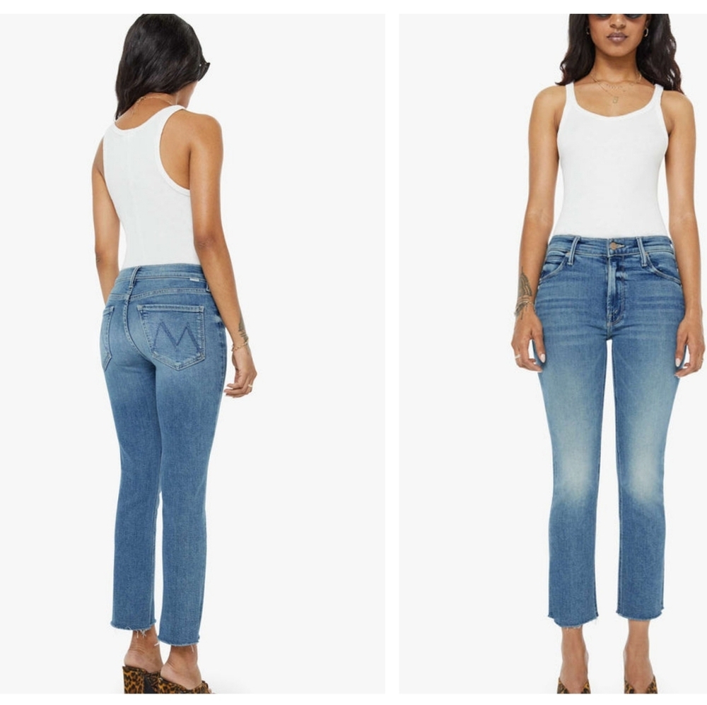 Vici Listicle High Rise Frayed Raw Hem Crop Jeans Size Small